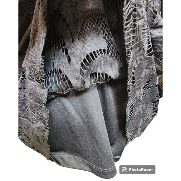 Lace Top Set Black Size Large Artsy Boho Skye's The Limit - Picture 6 of 8